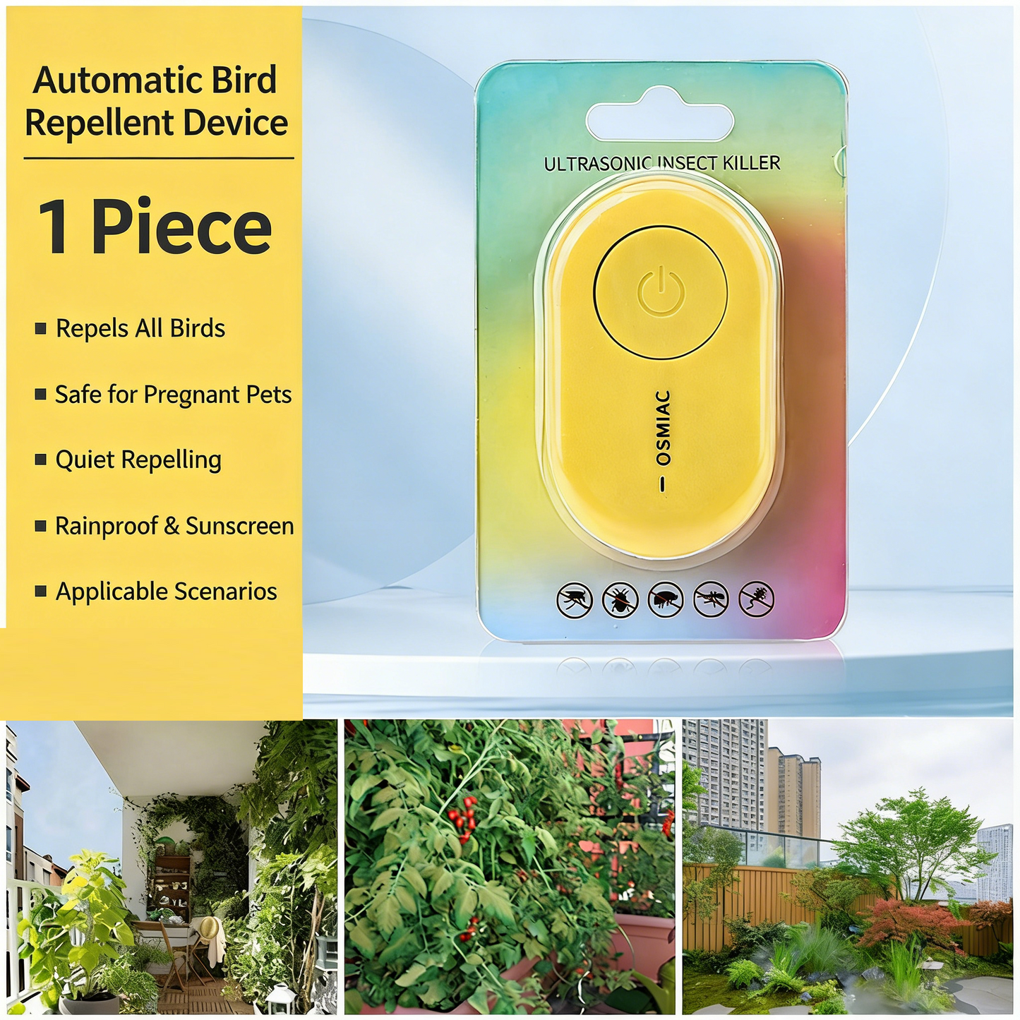 # Home Ultrasonic Smart Bird Repeller