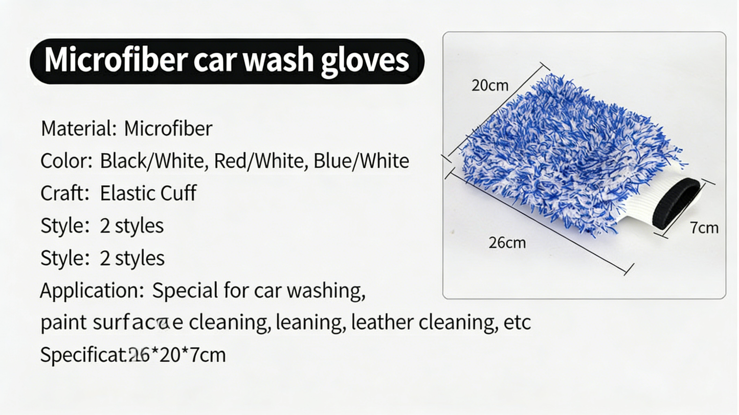 **Microfiber Car Wash Gloves**