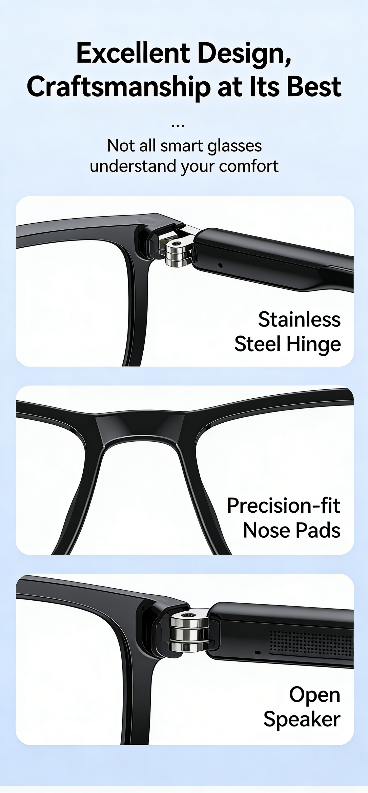 # Wireless Smart AI Translation Bluetooth Glasses