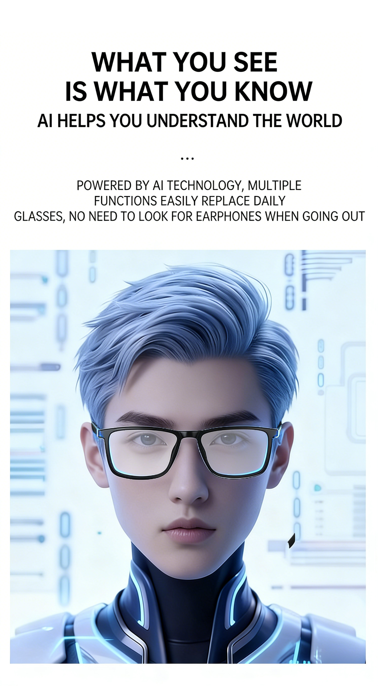 # Wireless Smart AI Translation Bluetooth Glasses