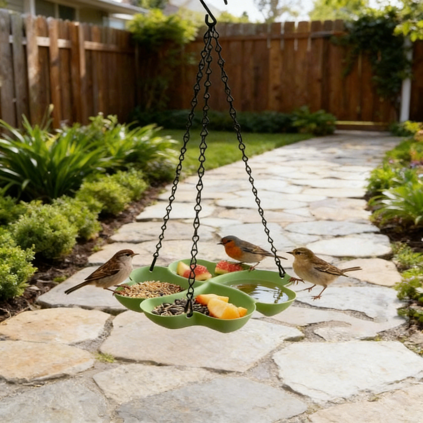 # Outdoor Hanging Bird Feeder (Dual-Purpose)