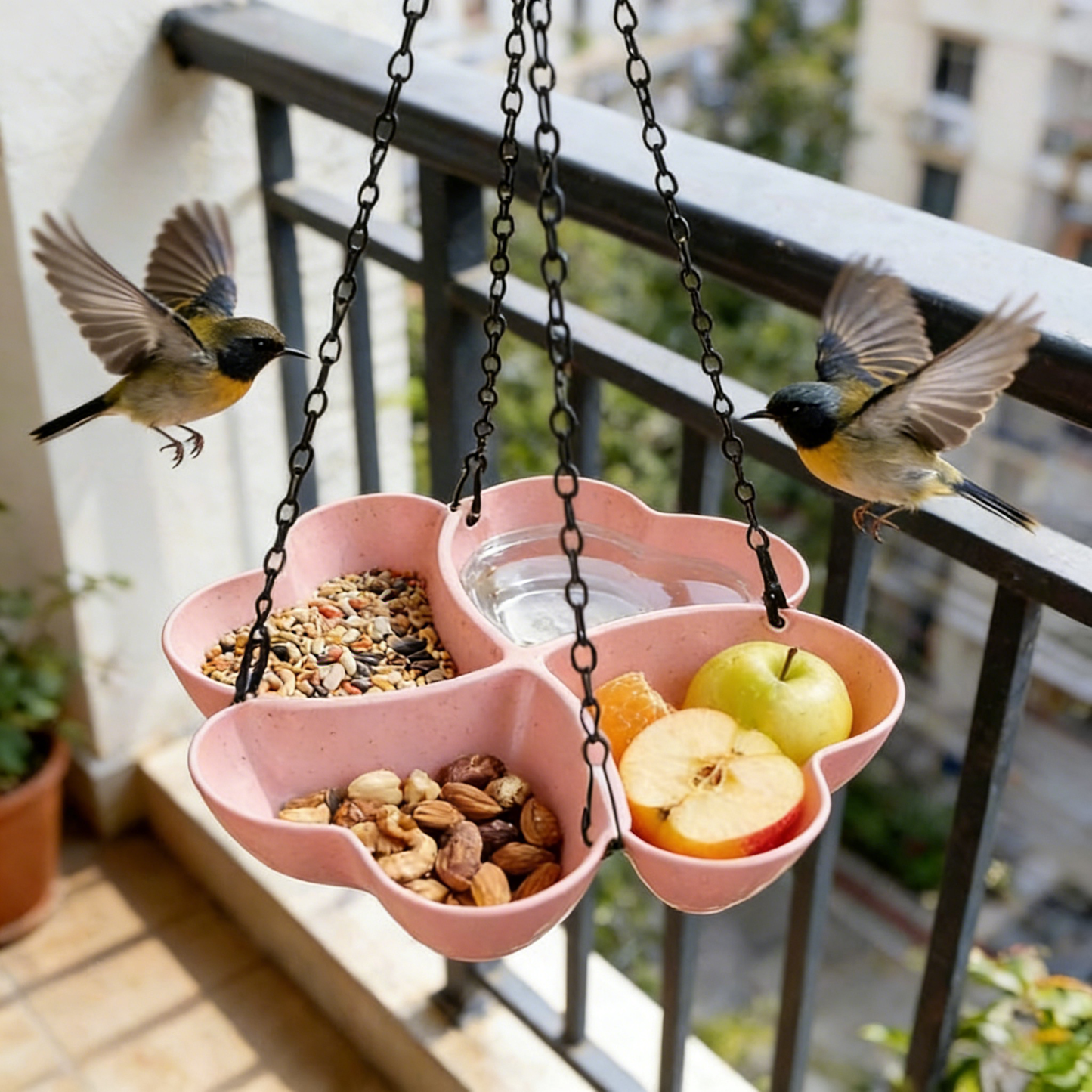 # Outdoor Hanging Bird Feeder (Dual-Purpose)