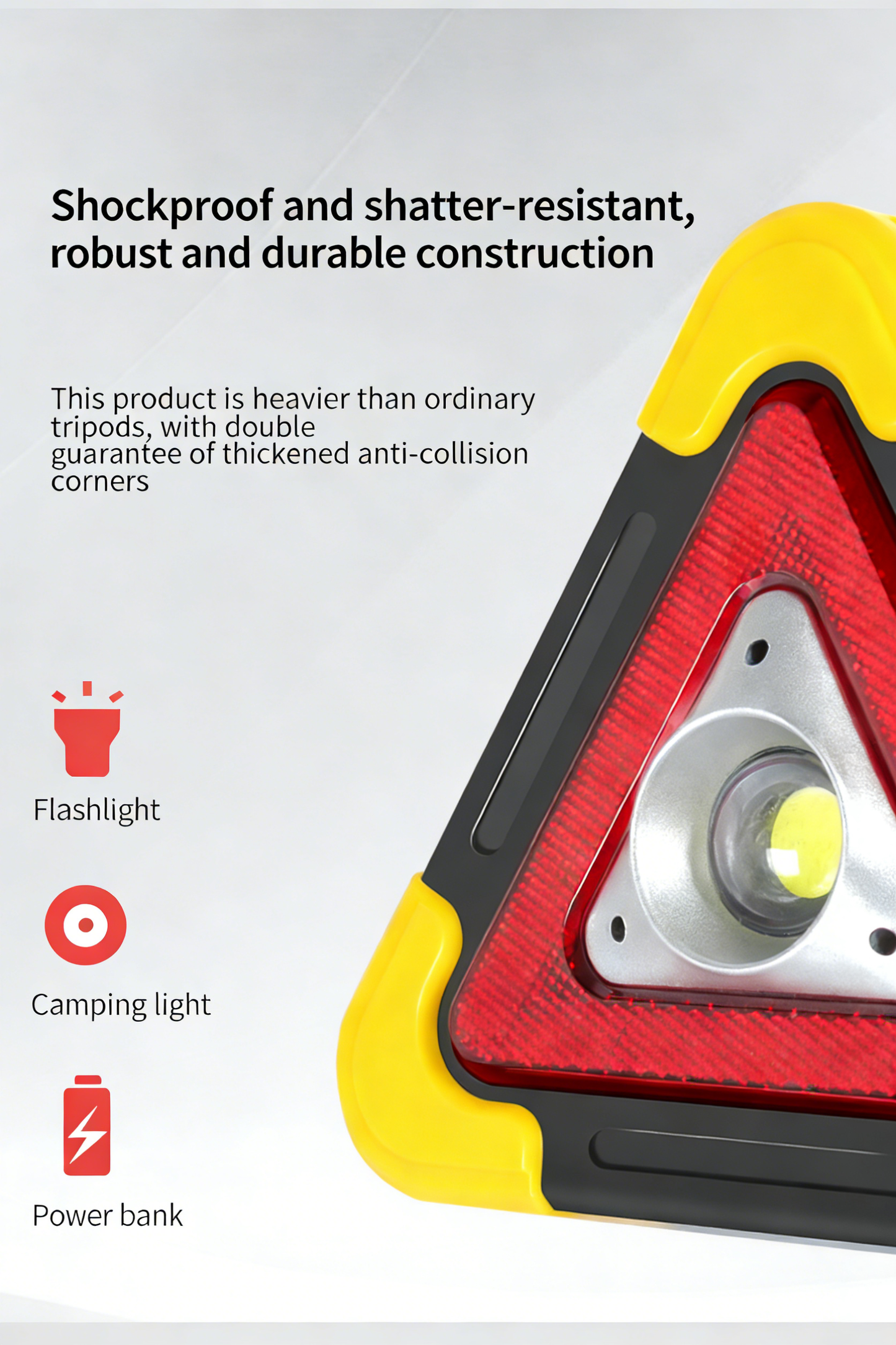 **Car LED Lighting Tripod Warning Sign**