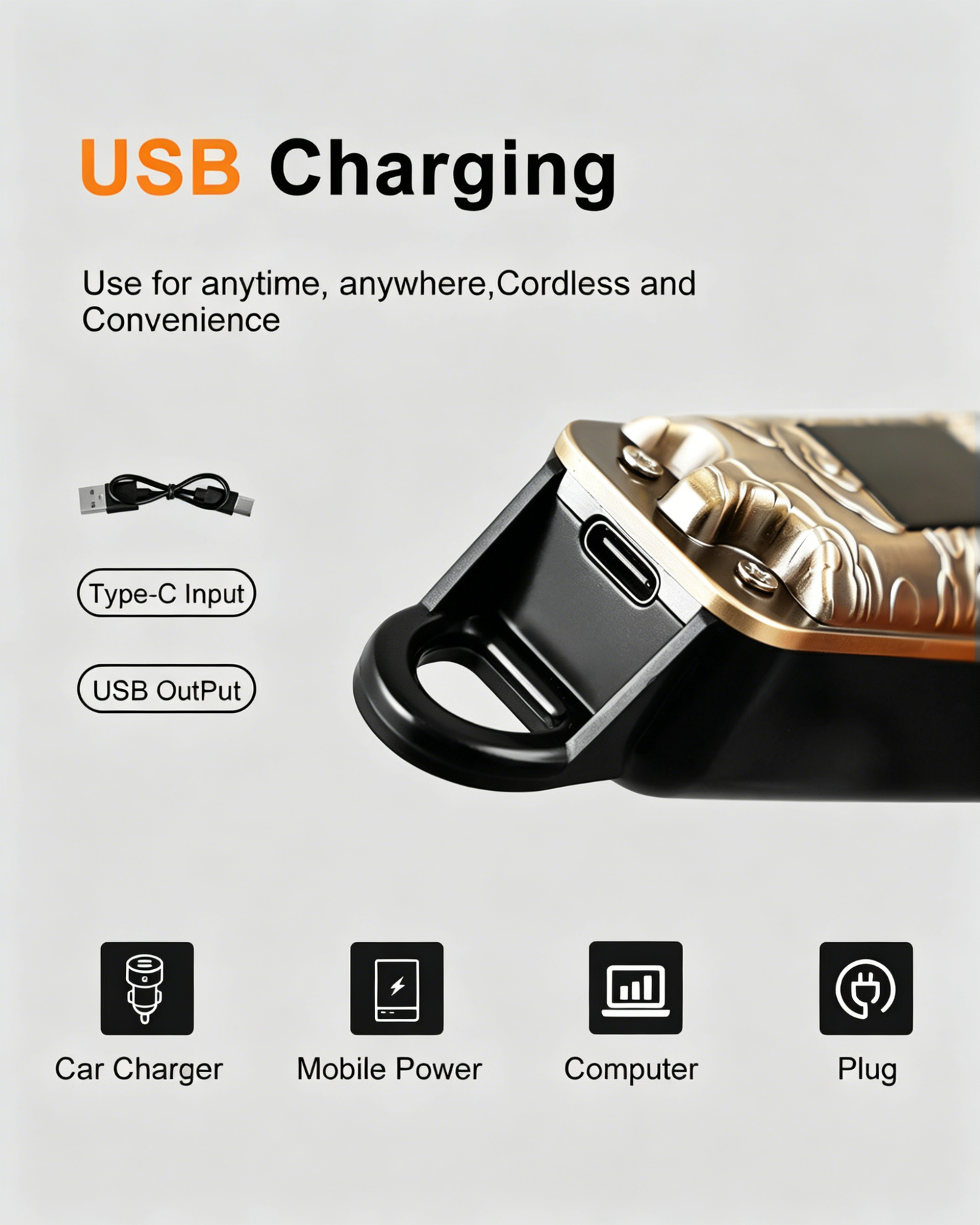 # Rechargeable Electric Hair Clipper, Professional Electric Clipper