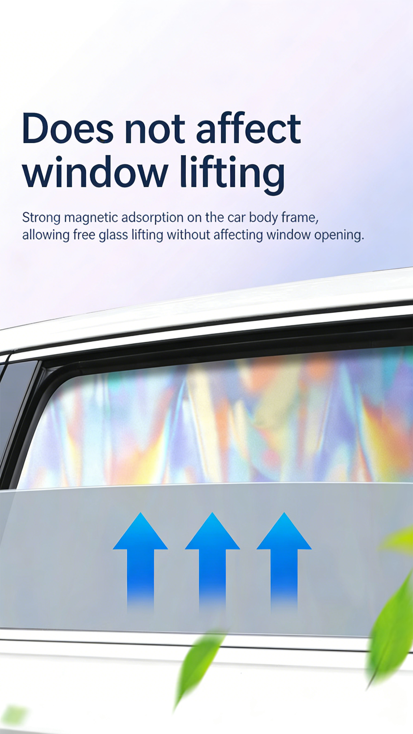 **Laser-Inlaid Magnetic Sunshade Curtain**