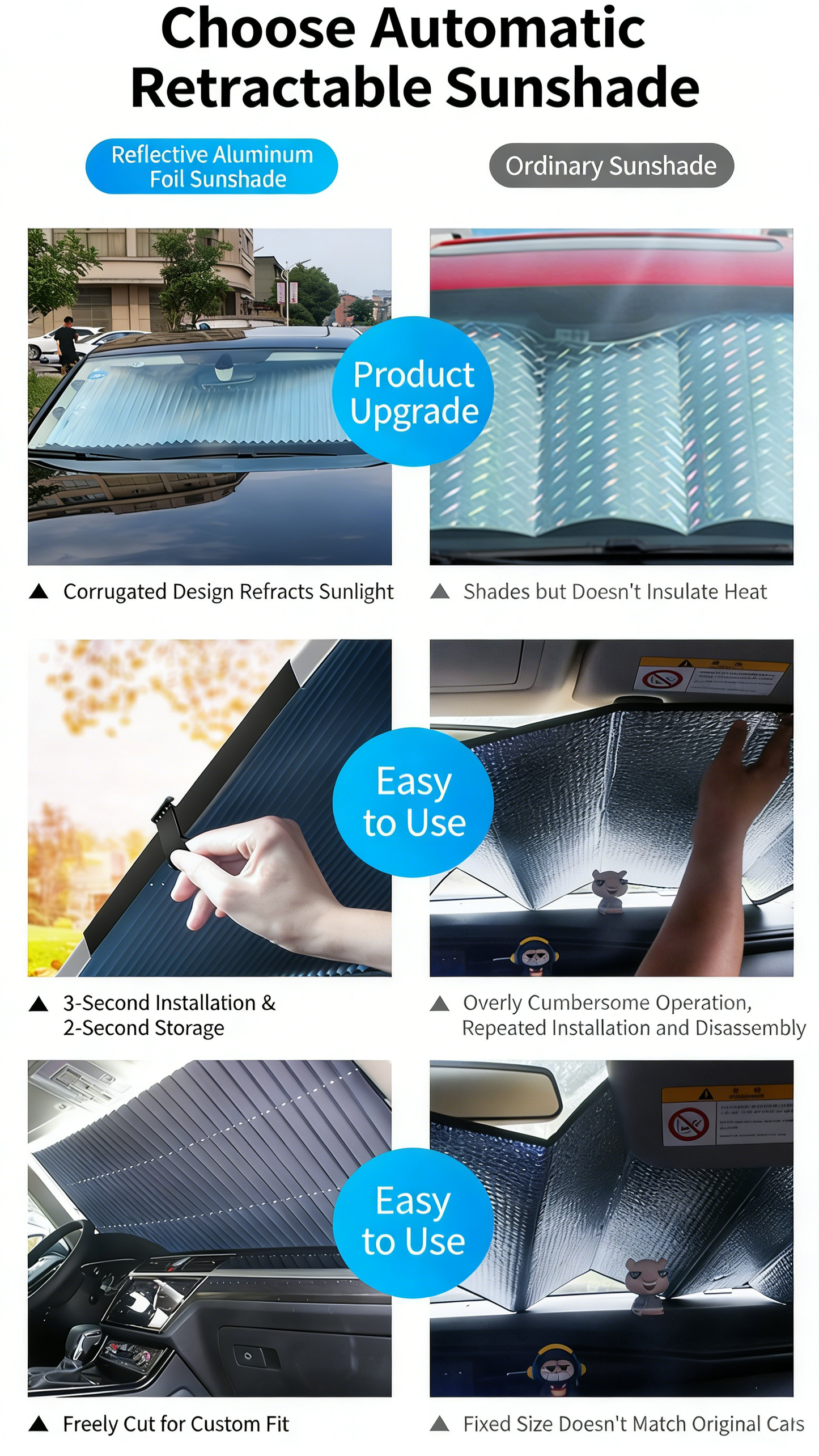 **Universal Retractable Sunshade**
