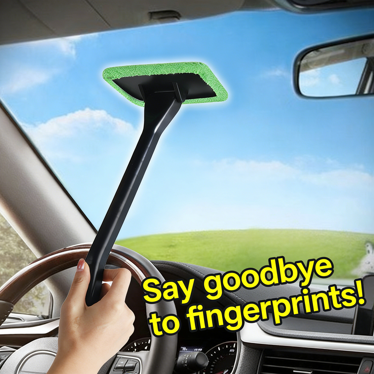 **Car Windshield Cleaning and Defogging Brush**