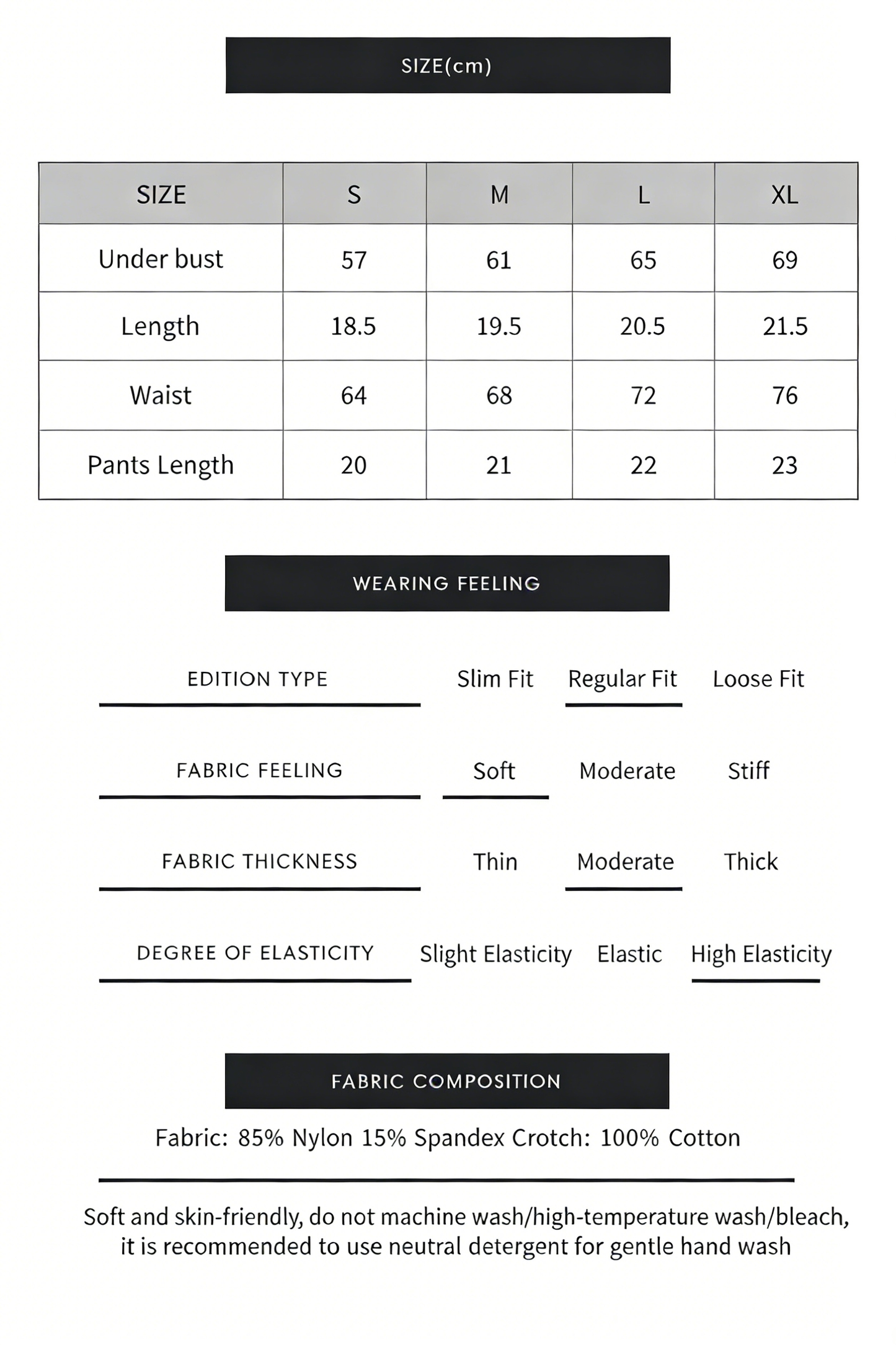 Large size wire-free bra set