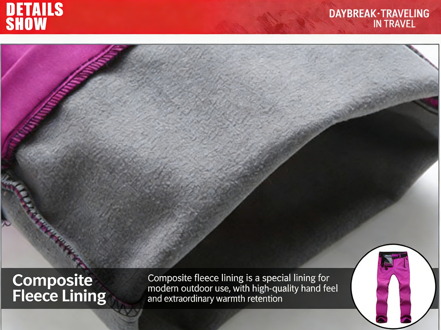Men's and Women's Autumn/Winter Softshell Pants
